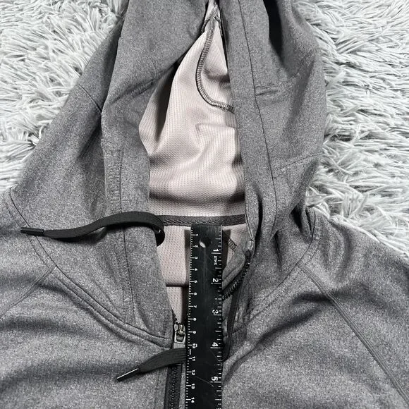 Hylete Jacket Extra Large Gray Hoodie Full Zip Athletic Workout Gym Pocket Mens - Picture 8 of 16